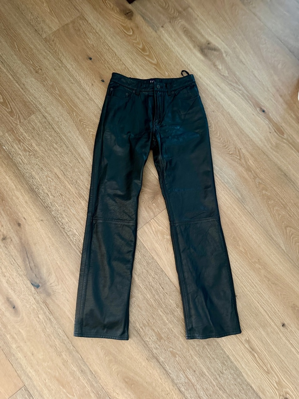 Vintage GAP Leather Straight Leg Trouser Pants
